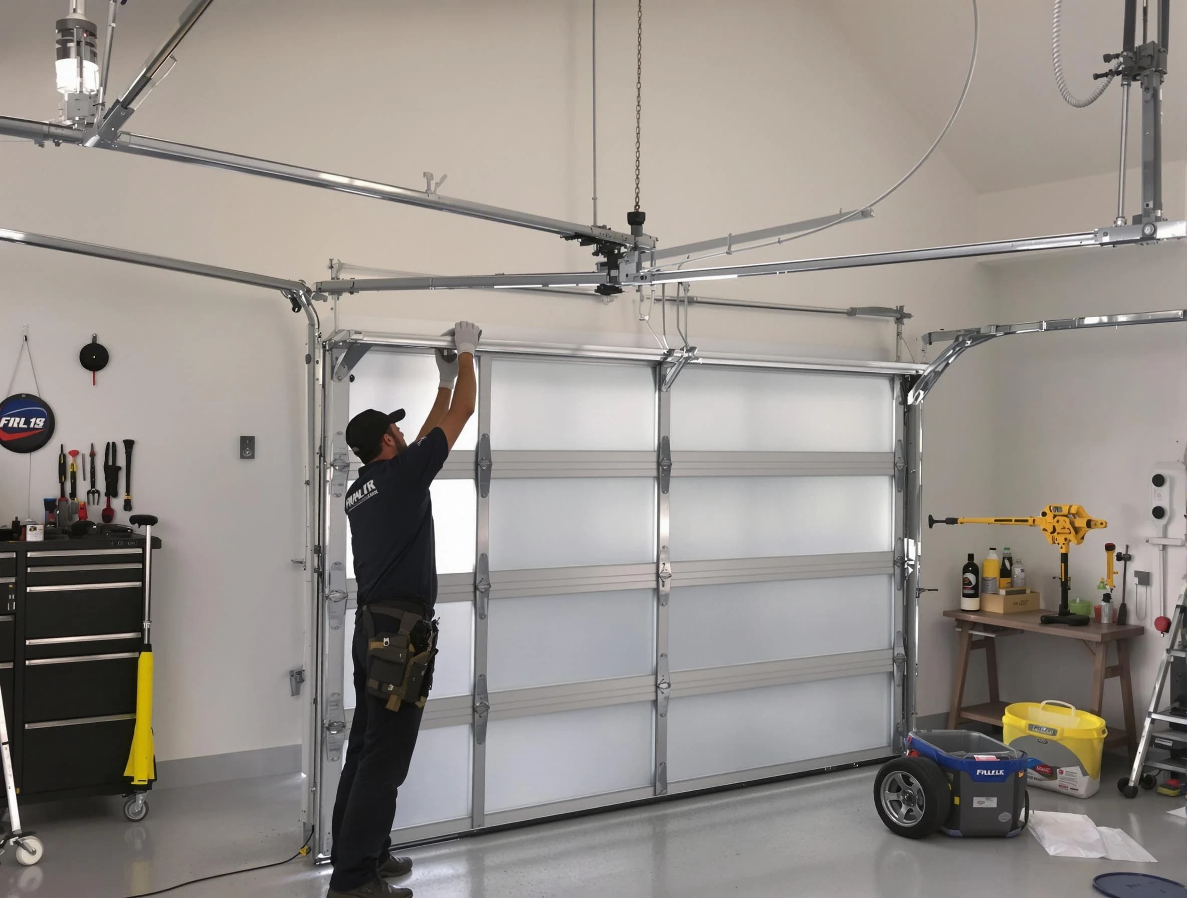Frederick Garage Door Repair certified team performing precision garage door installation in Frederick