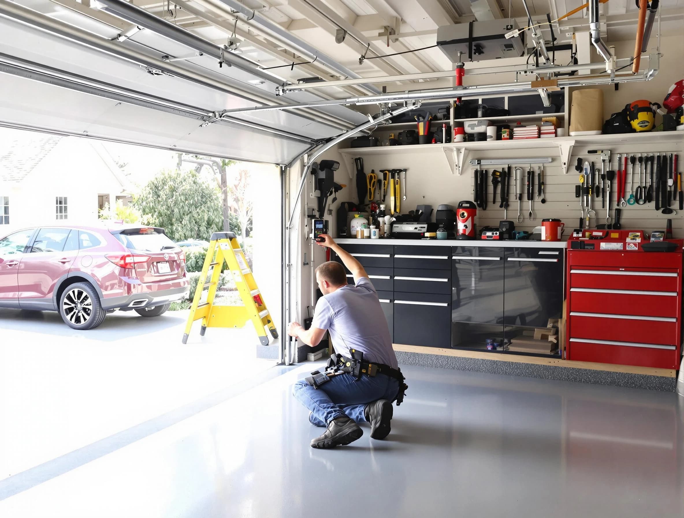 Local garage door repair service by Frederick Garage Door Repair in Frederick