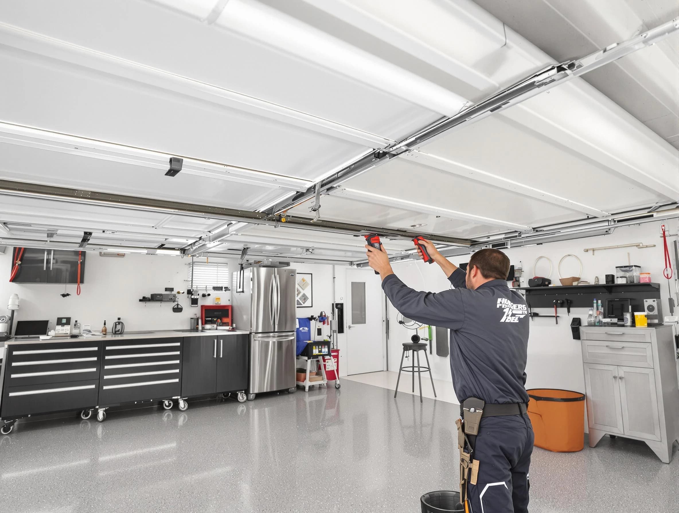 Overhead garage door repair service by Frederick Garage Door Repair in Frederick