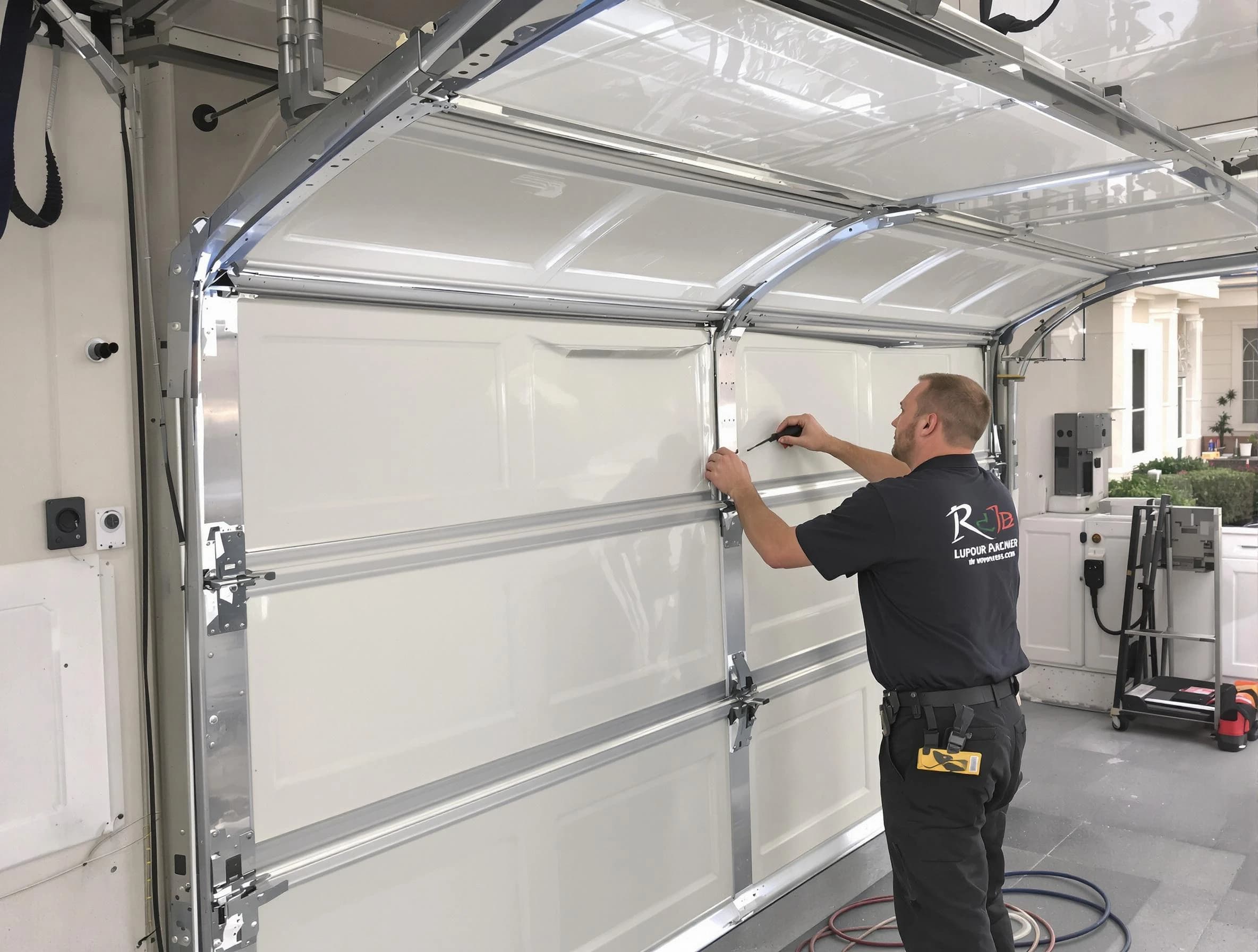 Frederick Garage Door Repair professional performing panel repair in Frederick