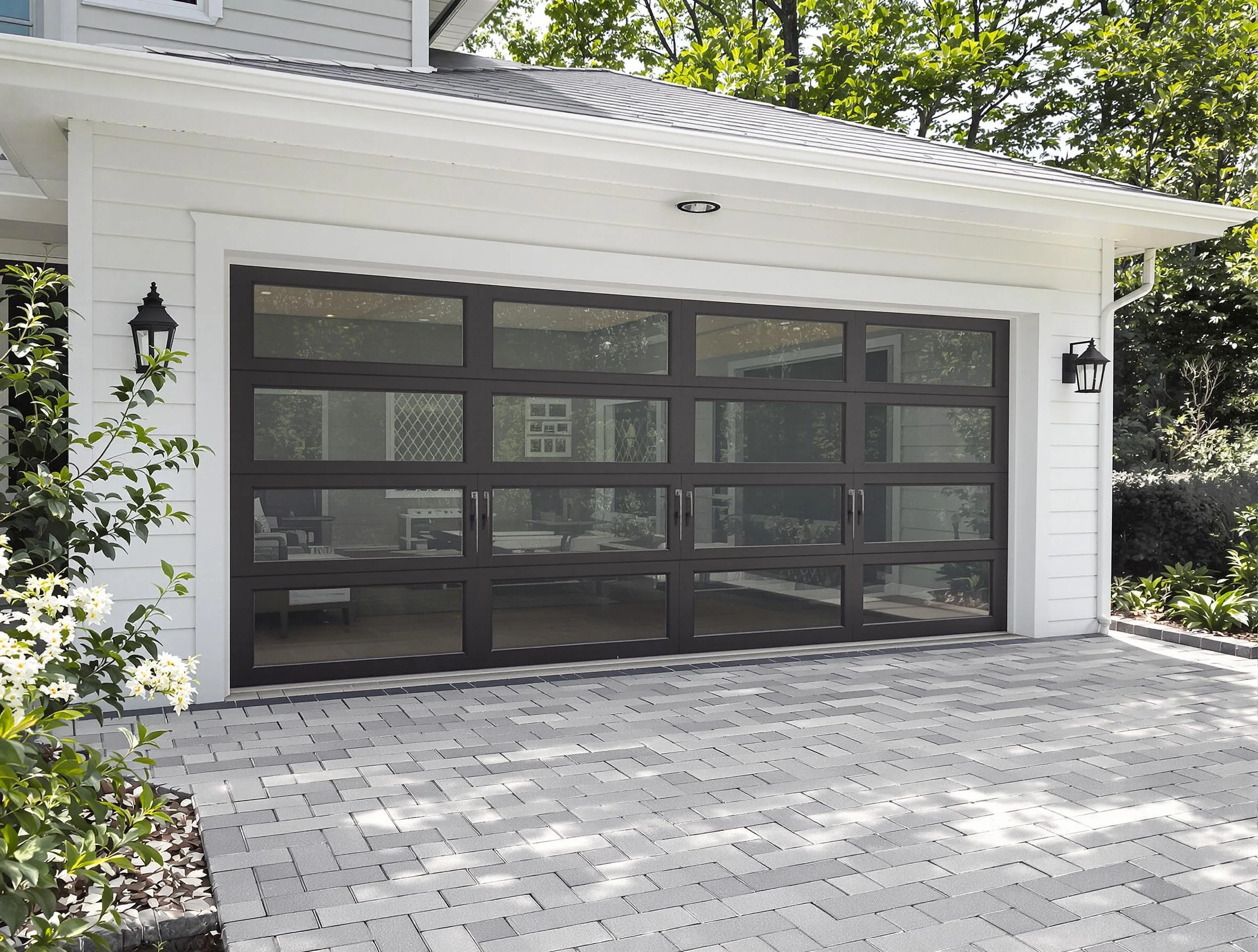 Frederick Garage Door Repair design specialist presenting custom garage door options to Frederick homeowner