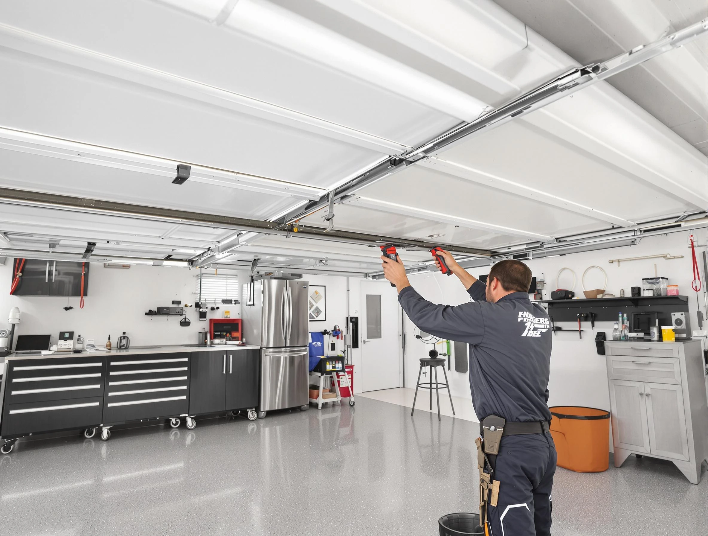 Overhead garage door repair service by Frederick Garage Door Repair in Frederick