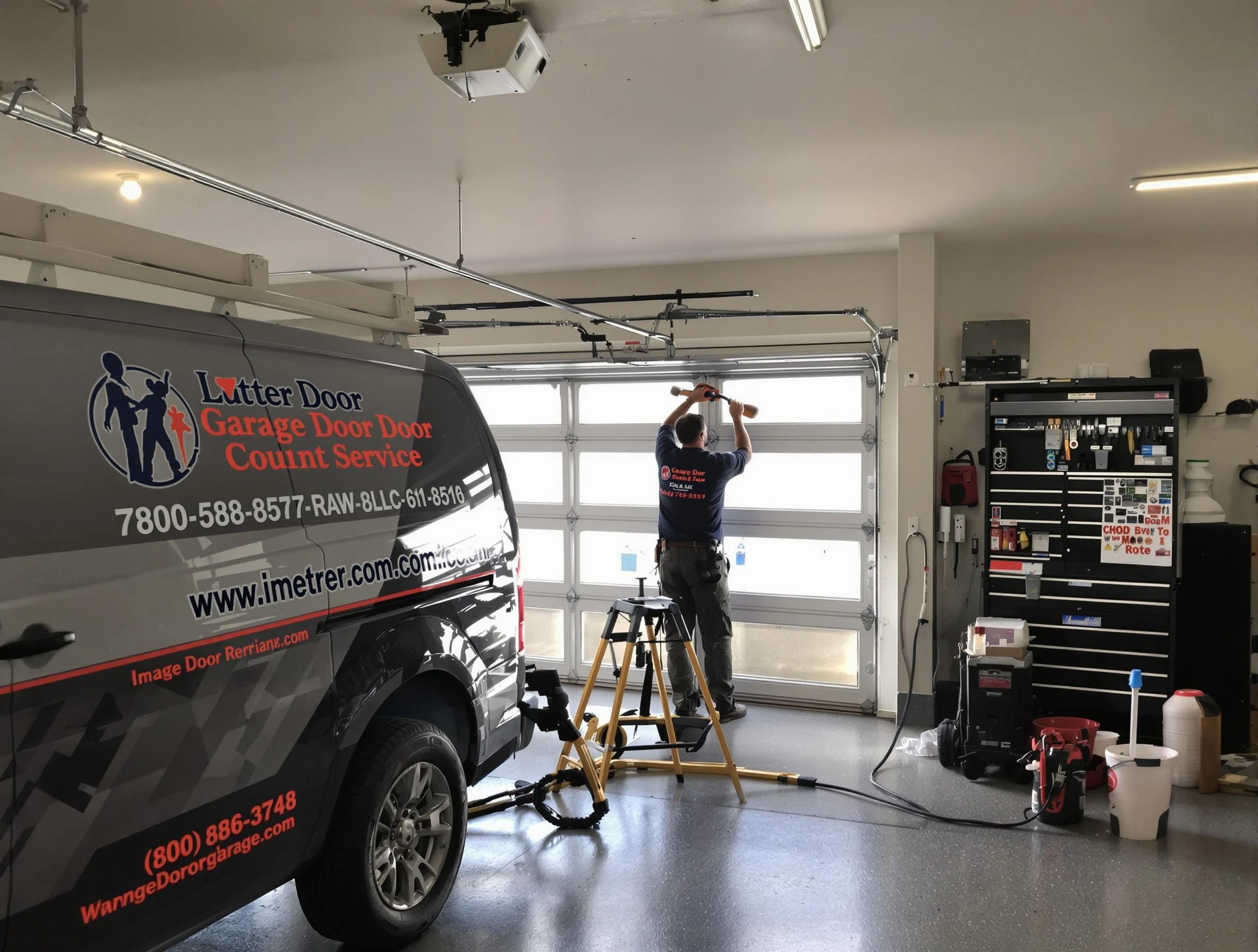 Frederick Garage Door Repair rapid response team performing same-day repair in Frederick